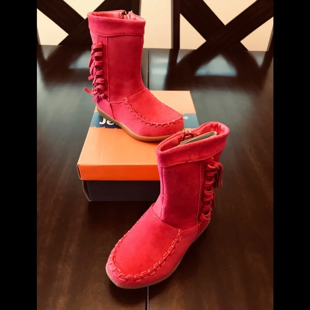 Jelly Beans Downfall Fuchsia Toddler Boot